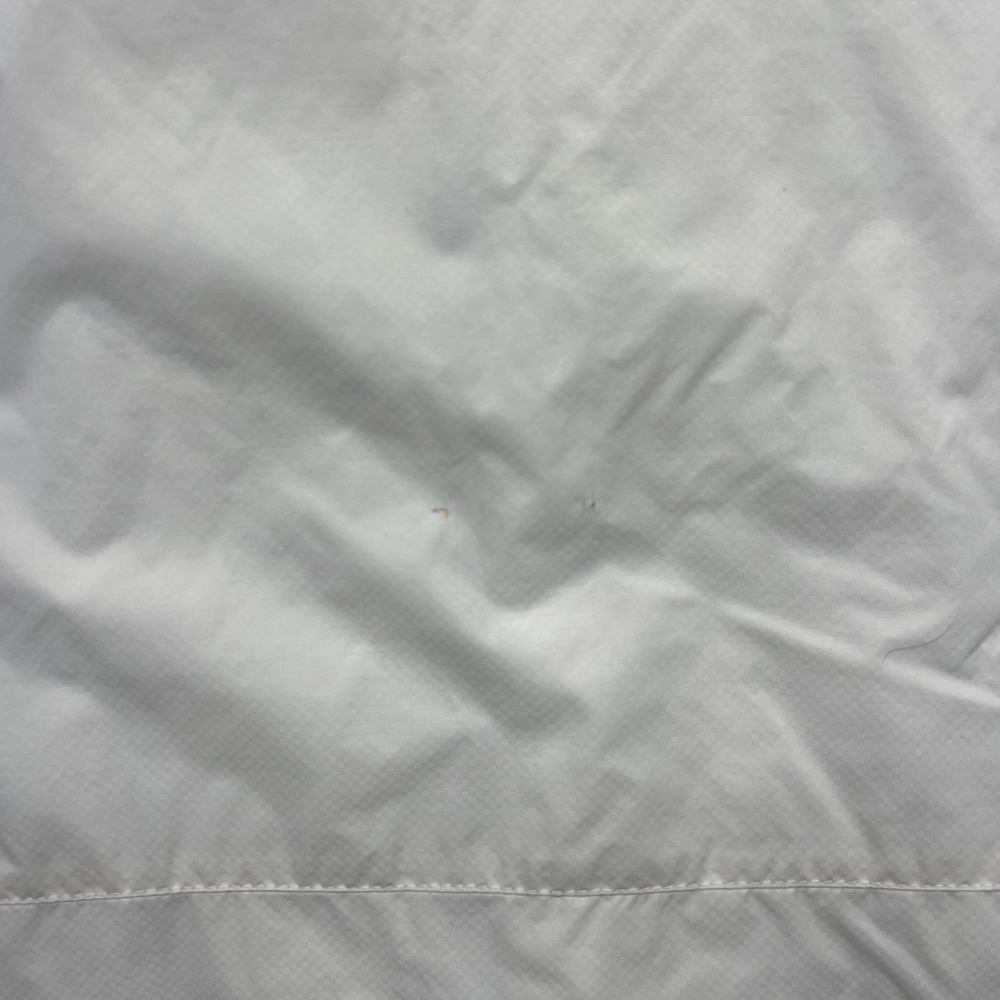 Adidas Jacket Mens S White Black Striped Full Zip Hooded Lightweight Windbreaker - Picture 15 of 16